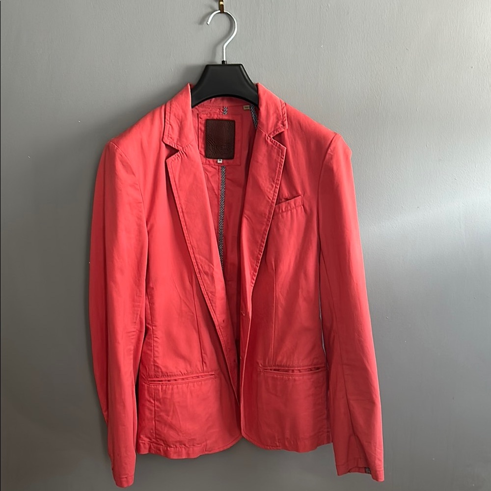 Men summer Coral Blazer
